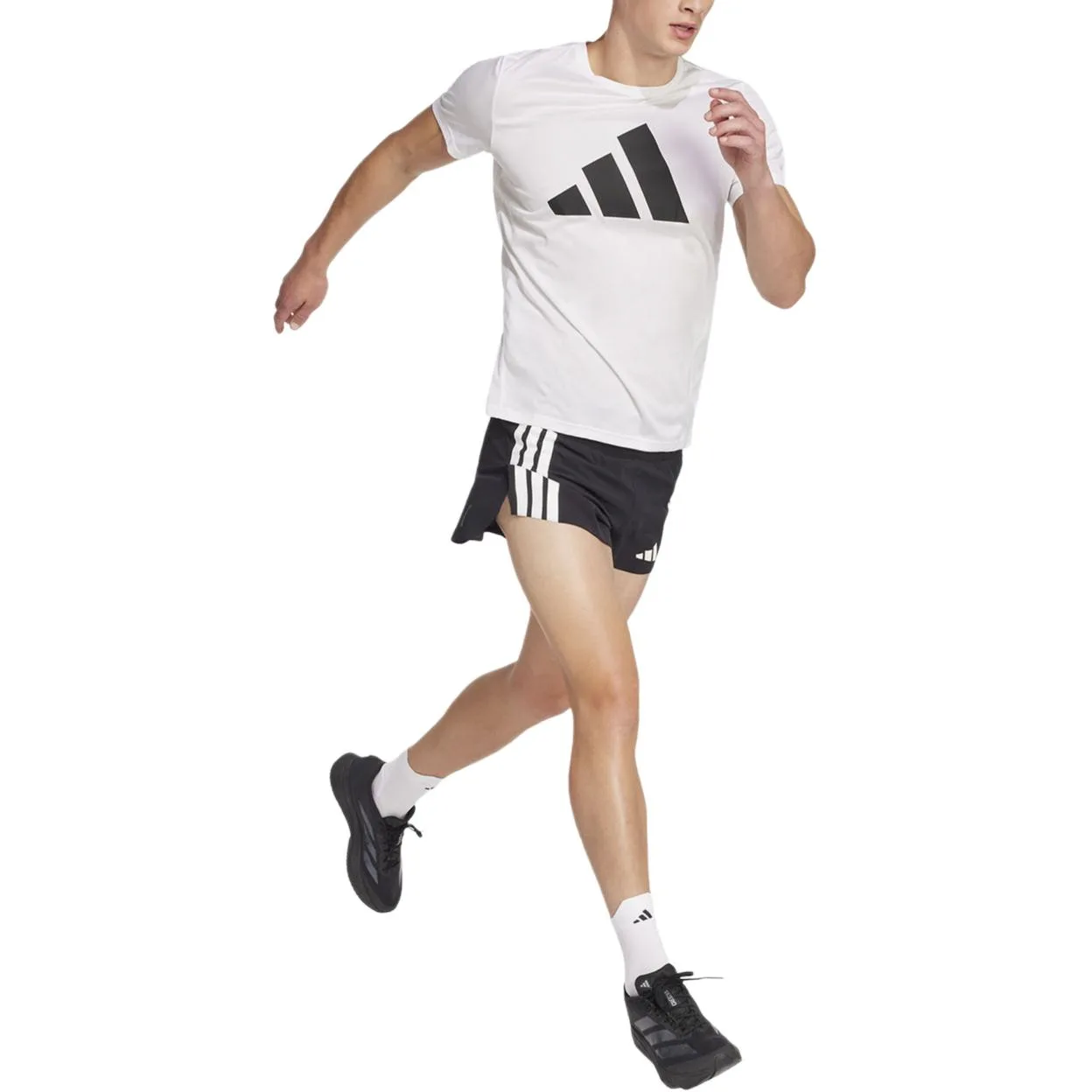 Беговые шорты Adizero с гелевым карманом Adidas, черный — фото 4
