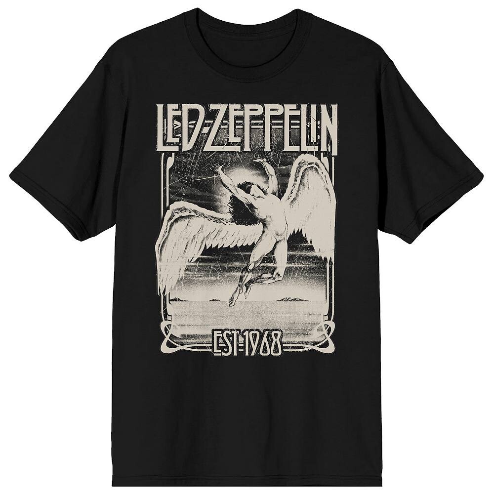 

Мужская футболка Led Zeppelin Icarus Falling с рисунком Licensed Character, черный