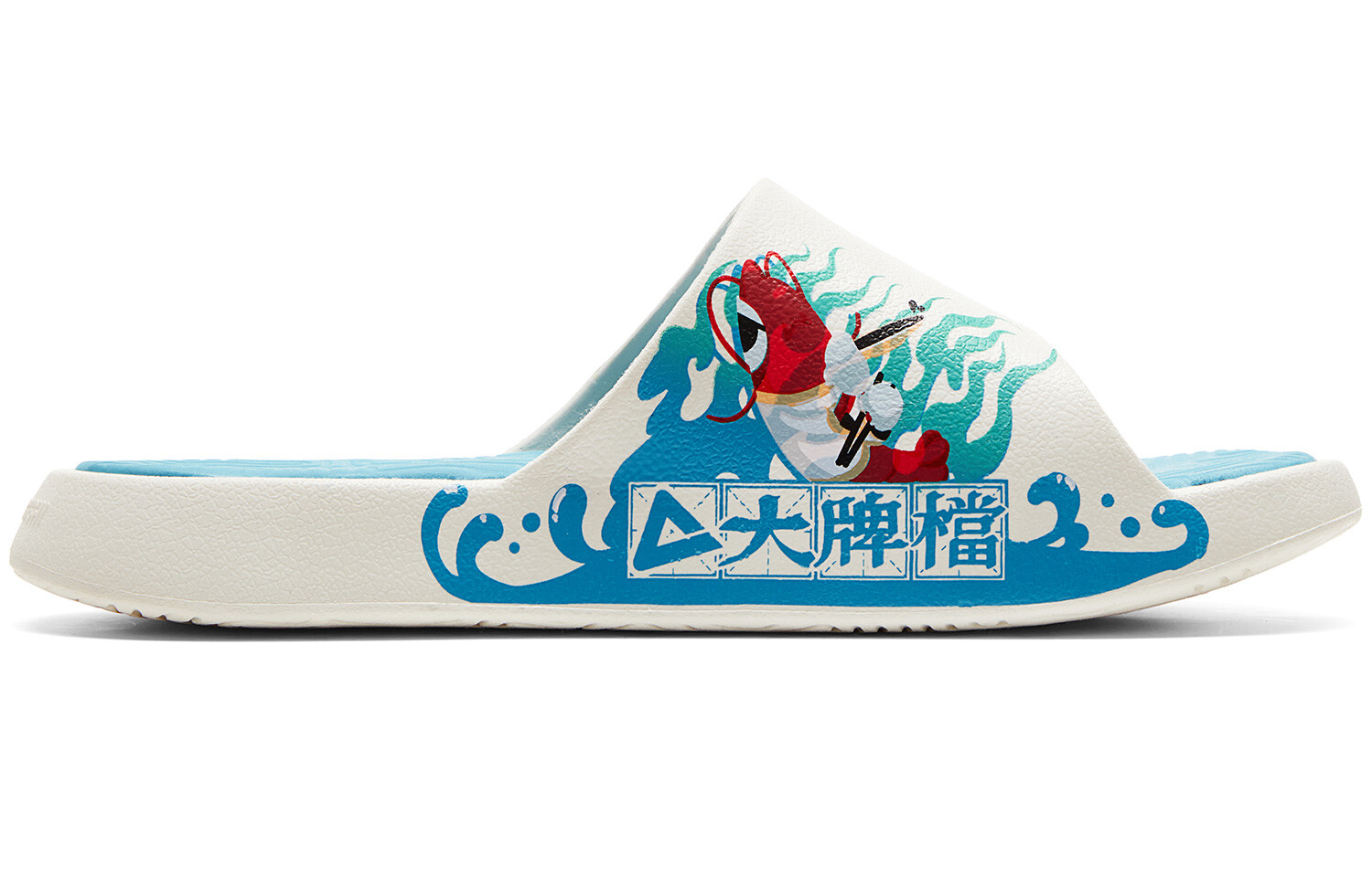 

Мужские шлепанцы State Pole Classic Drag Off-white Graphite Blue Peak