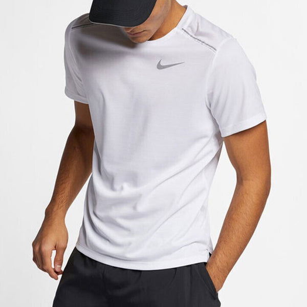 Футболка dri-fit quick dry reflective casual sports running white Nike, белый — фото 3