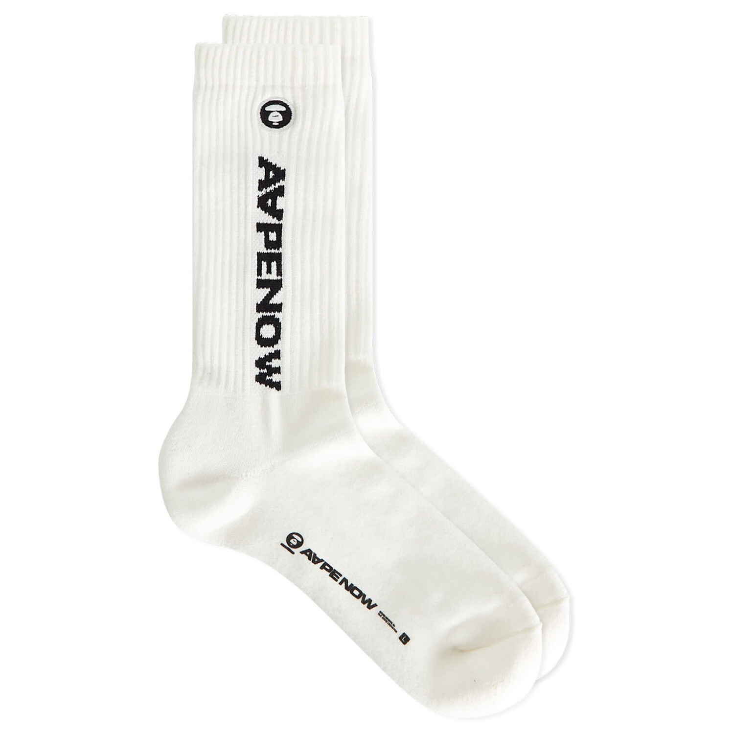

Носки Aape Ribbed Sport Sock, цвет Ivory