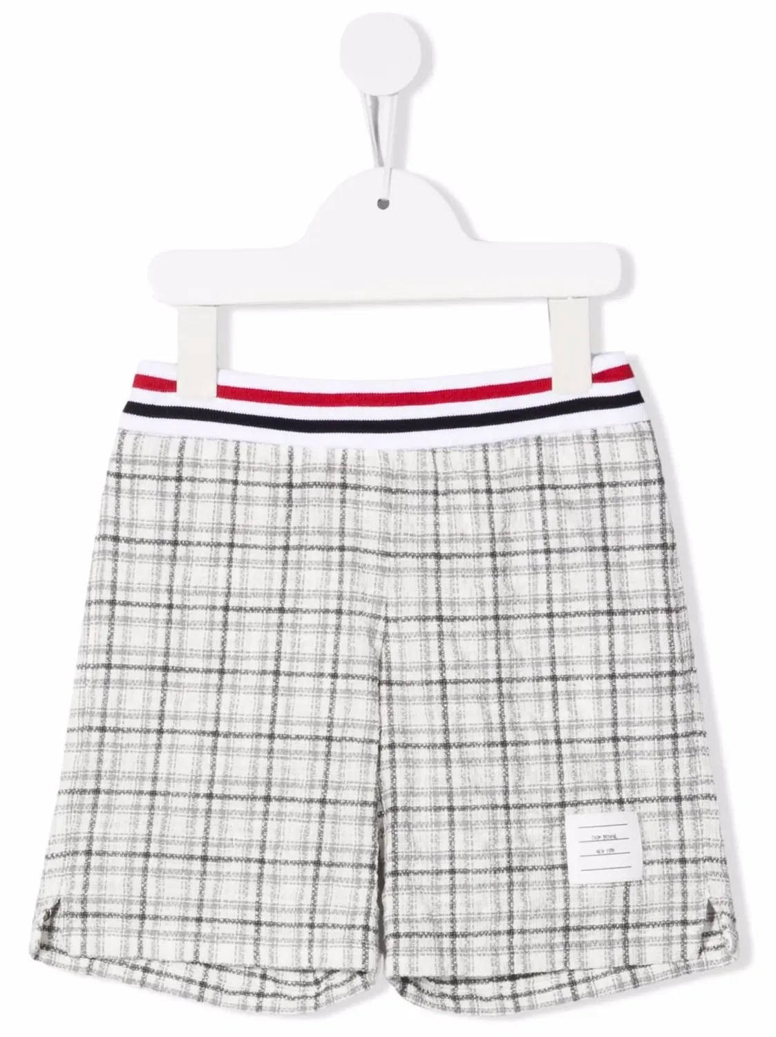 Шорты в клетку Thom Browne Kids