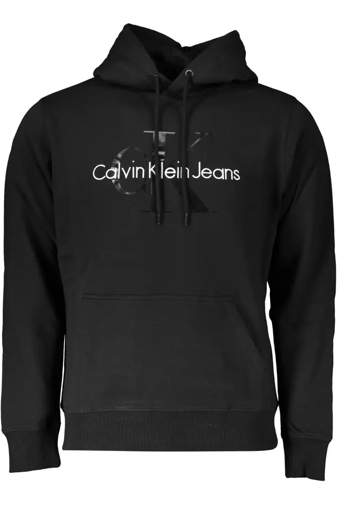 

Черный хлопковый мужской свитер Calvin Klein