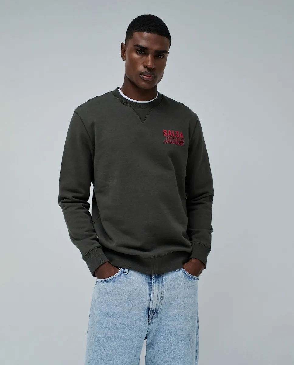 

Мужская толстовка с логотипом Salsa Jeans, зеленый