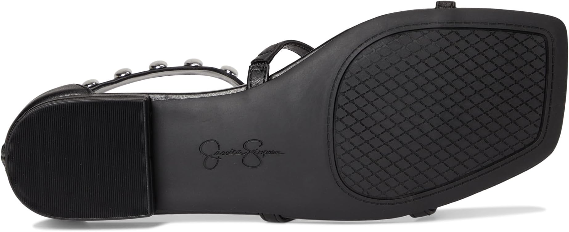 Сандалии Jessica Simpson Elusta Studded T-strap Sandals, черный — фото 3