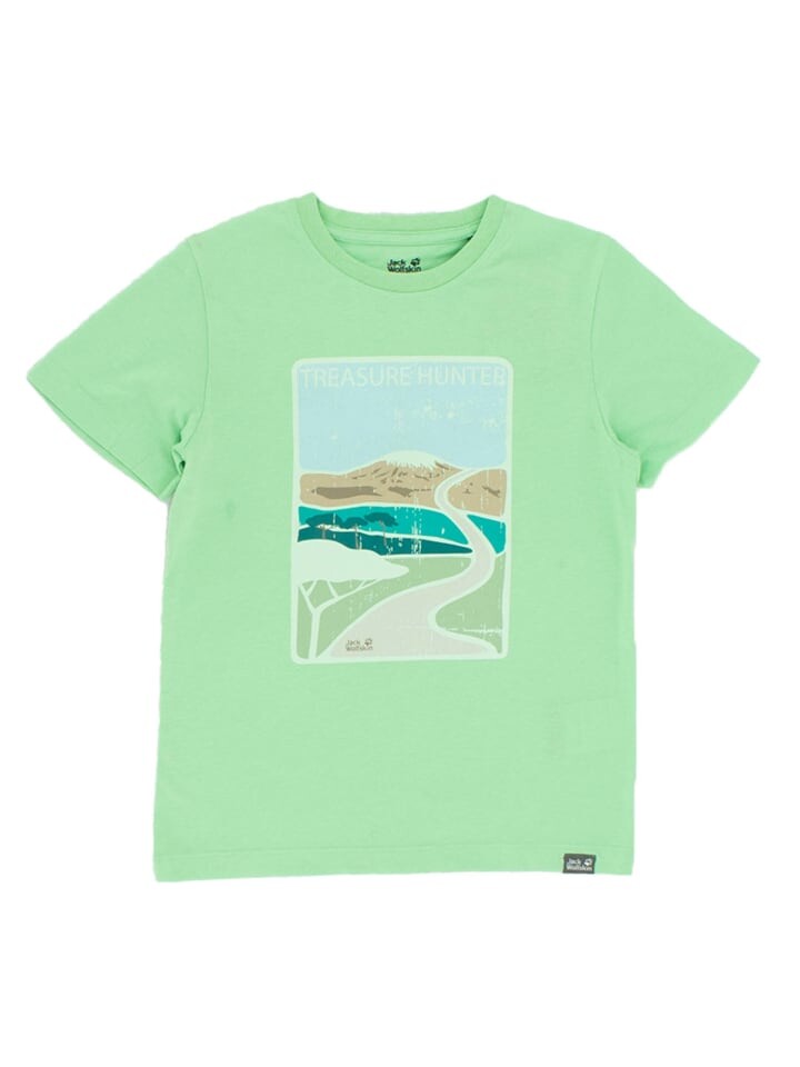 

Футболка Jack Wolfskin Treasure Hunter Tee Kids, зеленый
