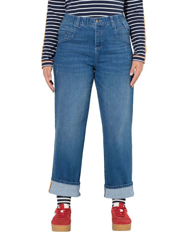 

LAURASØN Джинсы из синей джинсовой ткани