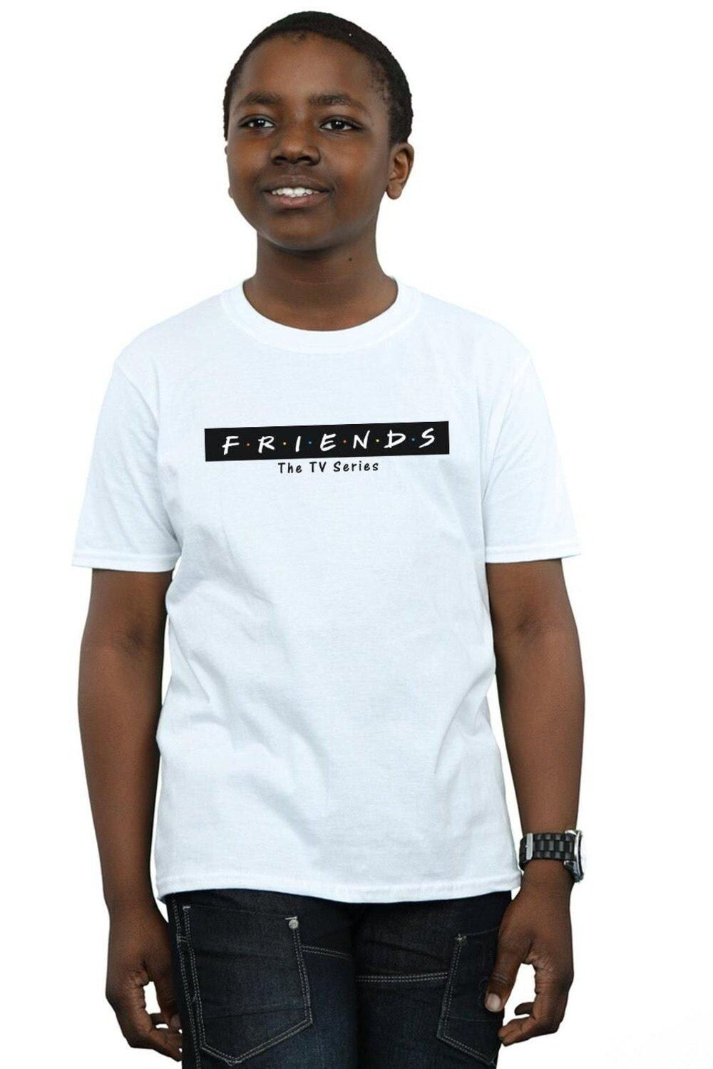 

Футболка с блочным логотипом Friends, белый