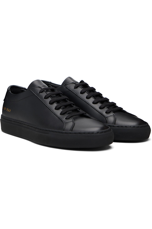 Оригинальные низкие кроссовки Achilles Common Projects, черный — фото 4