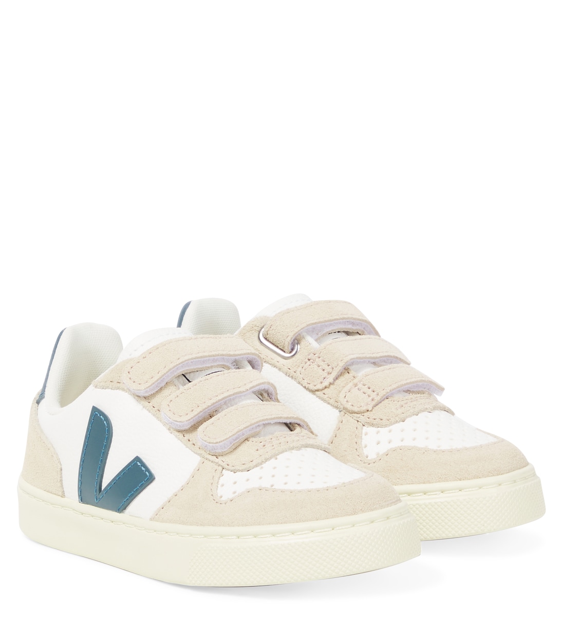 

Кроссовки V-10 из кожи с замшевой отделкой Veja Kids, Extra-White_California