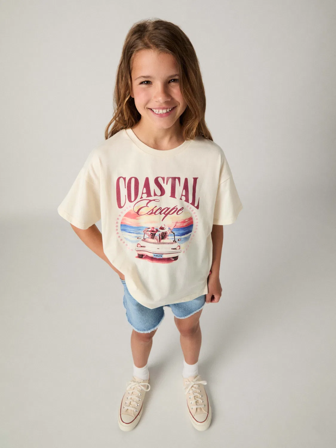 Футболка Levi'S Kids, Cream — фото 3