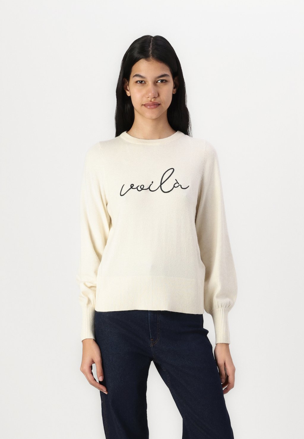 

Джемпер ONLIB O NECK ONLY, бежевый