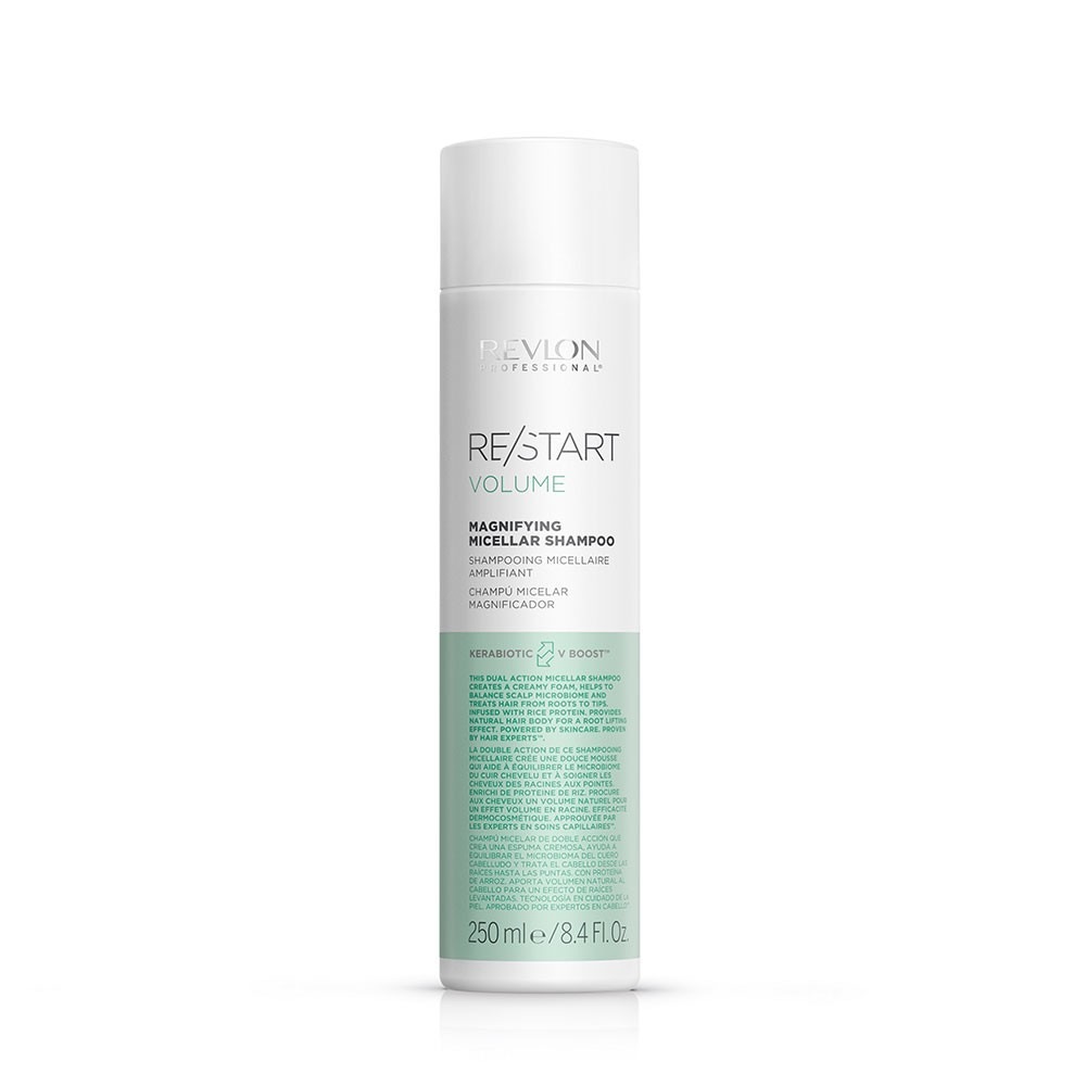 

Шампунь restart re/start volume mizellen-verstärker für feines haar Revlon Professional, объем 250 мл