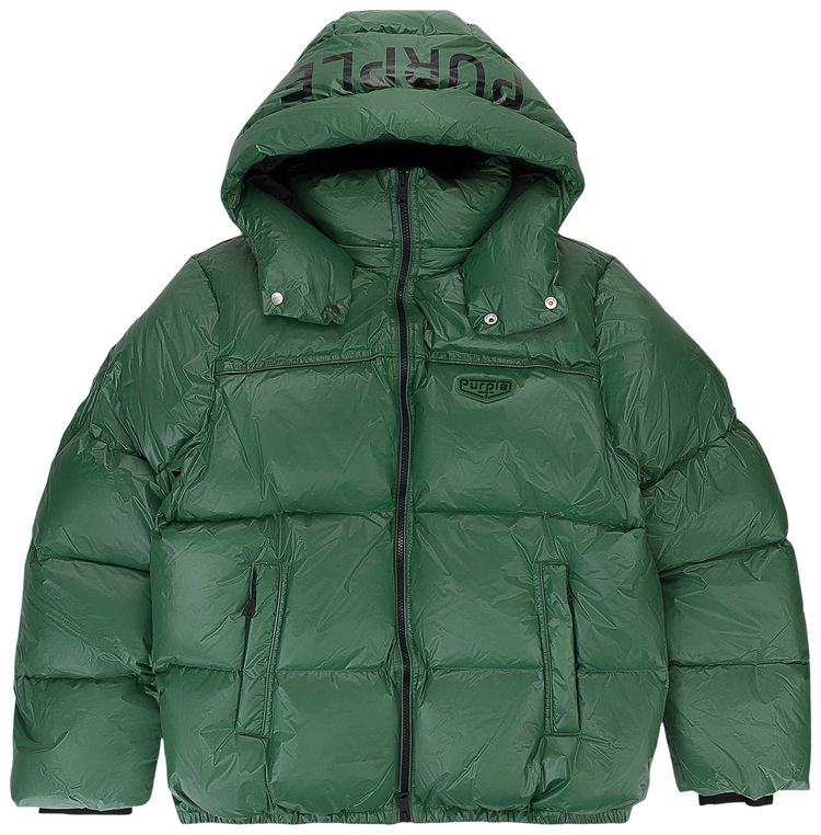 

Куртка PURPLE BRAND Nylon Down Puffer Jacket 'Green', зеленый