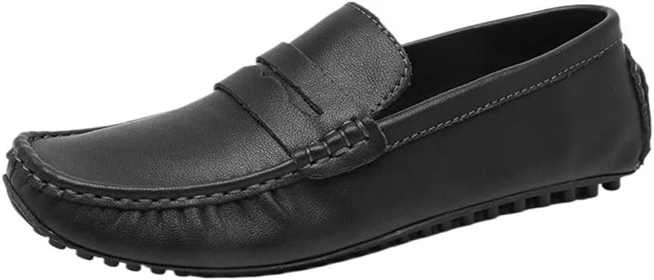 Мужские лоферы повседневные Black DHFIRUFSHLO