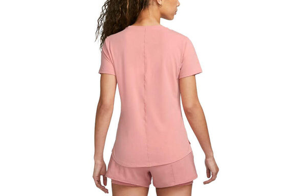 Футболка (WMNS) Nike Dri-FIT One Luxe T-shirt 'Pink', розовый — фото 2