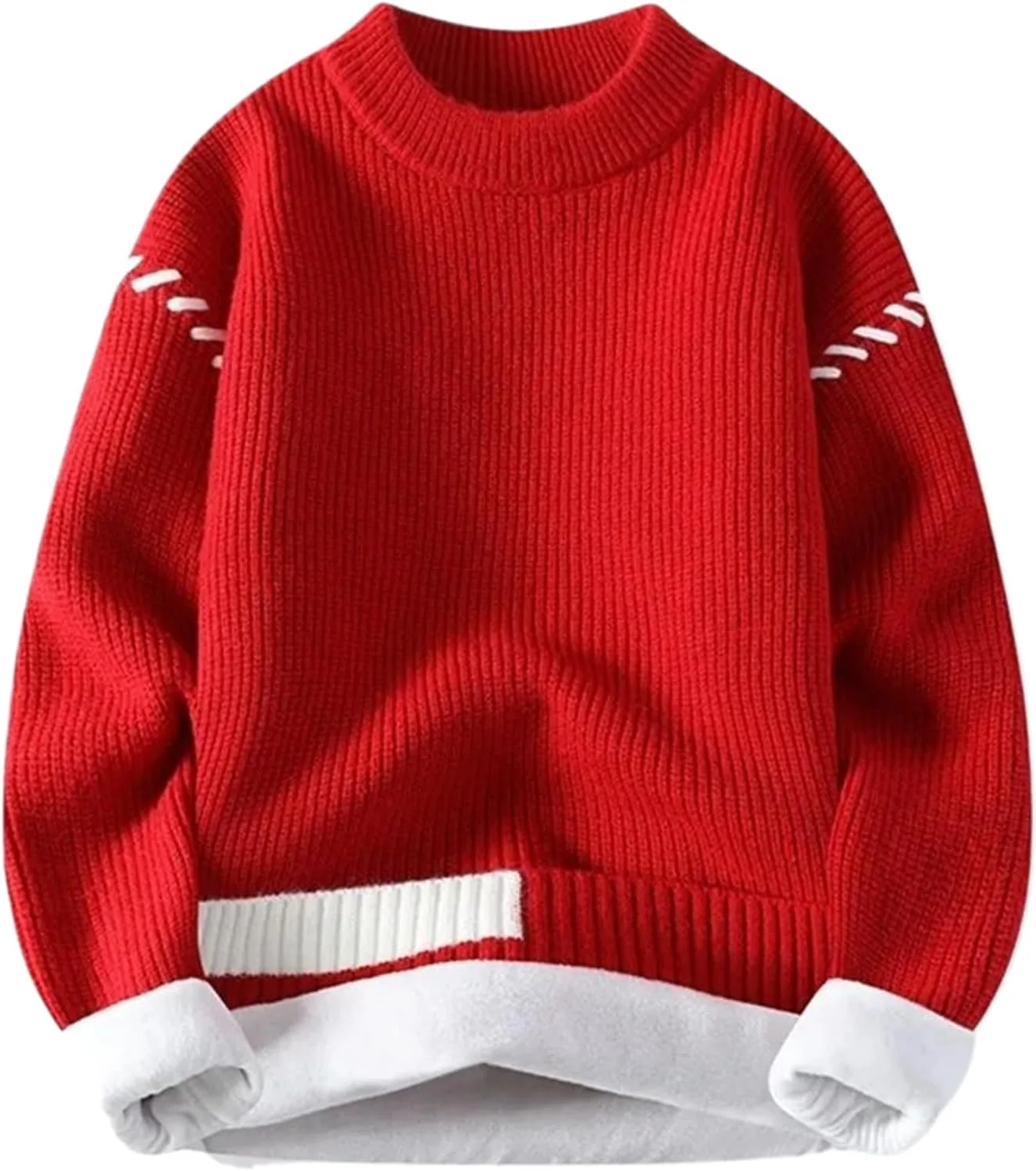 

Зимний флисовый свитер мужской свободный O-образный вырез FSSNHQHCJ