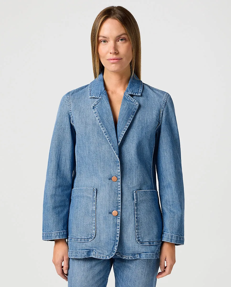 

Женский джинсовый пиджак Wrangler, голубой