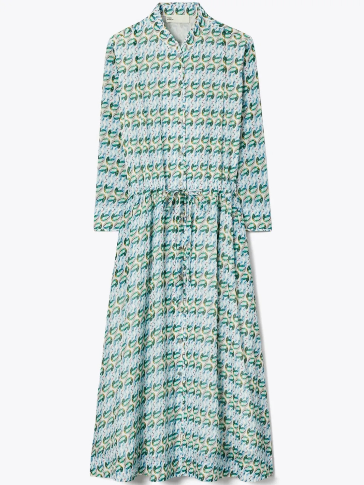 

Платье миди с принтом Tory Burch, зеленый