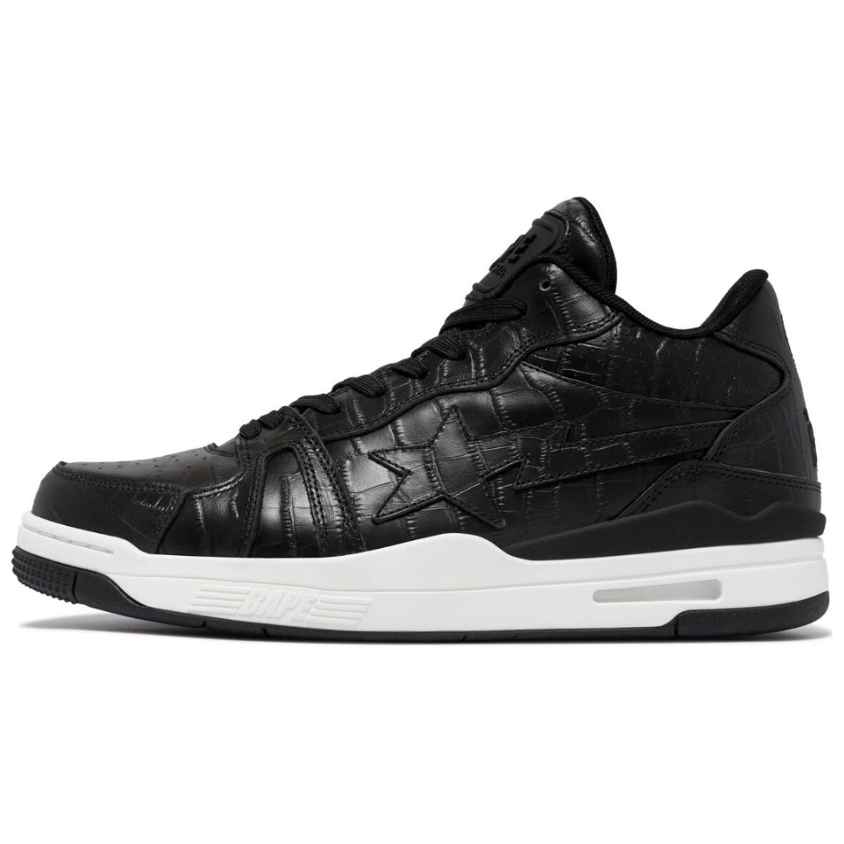 

Кроссовки A BATHING APE Clutch Sta Skateboarding Shoes Men Mid-top, черный