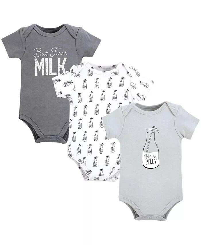 

Хлопковые боди для маленьких мальчиков, медвежьи объятия Hudson Baby, серый