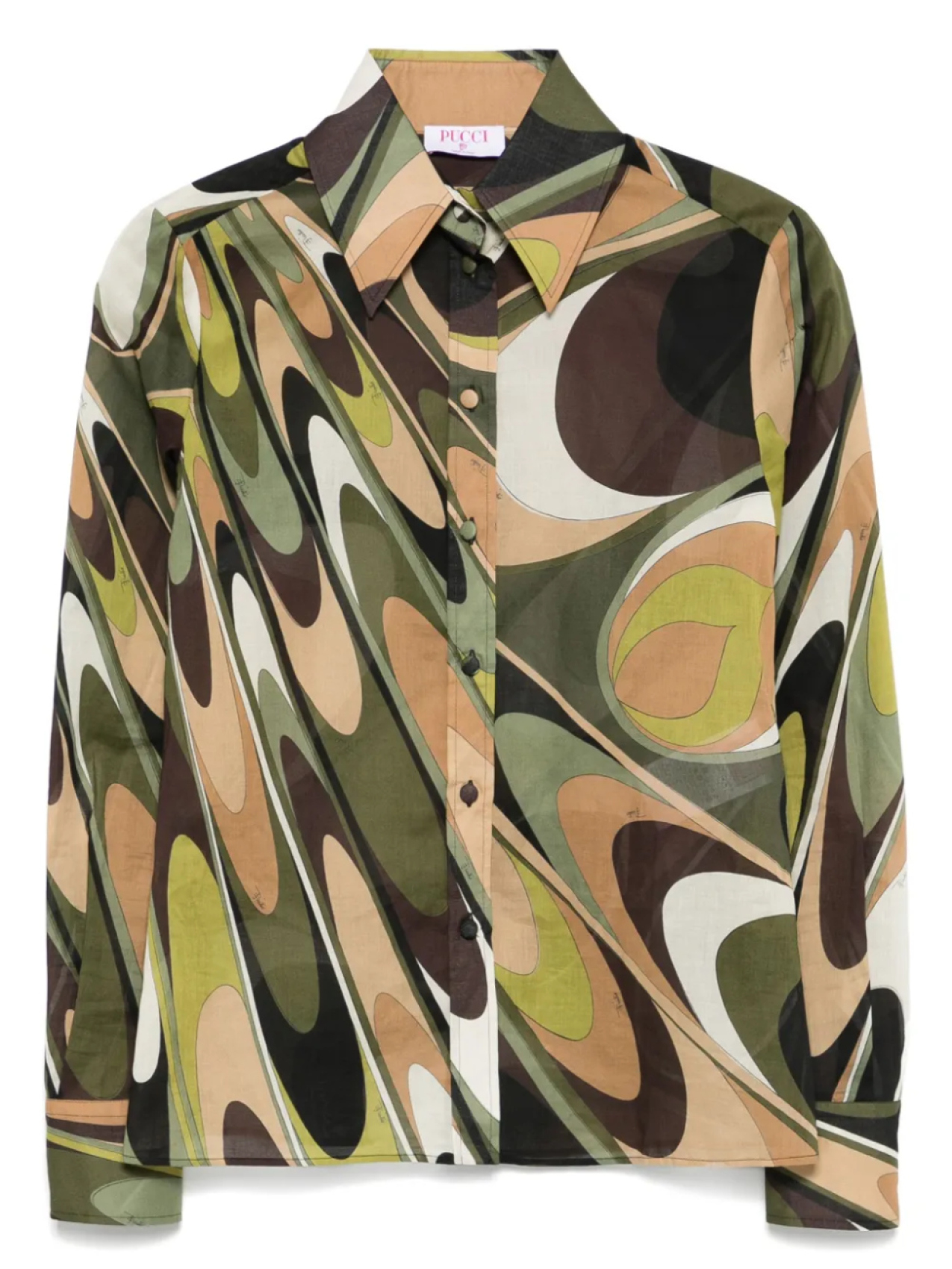 

PUCCI рубашка Marmo, зеленый