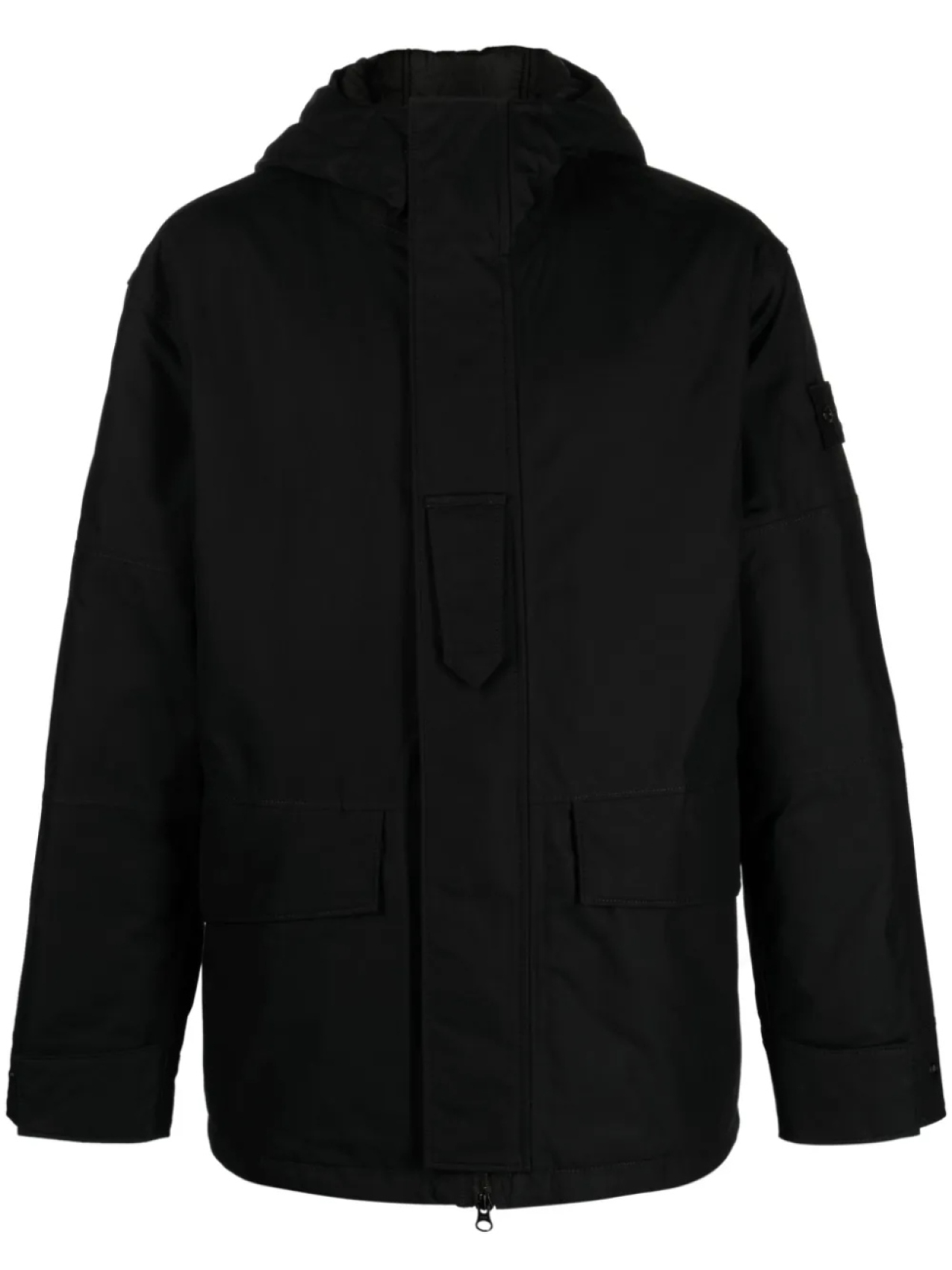 

Stone Island куртка с капюшоном, черный