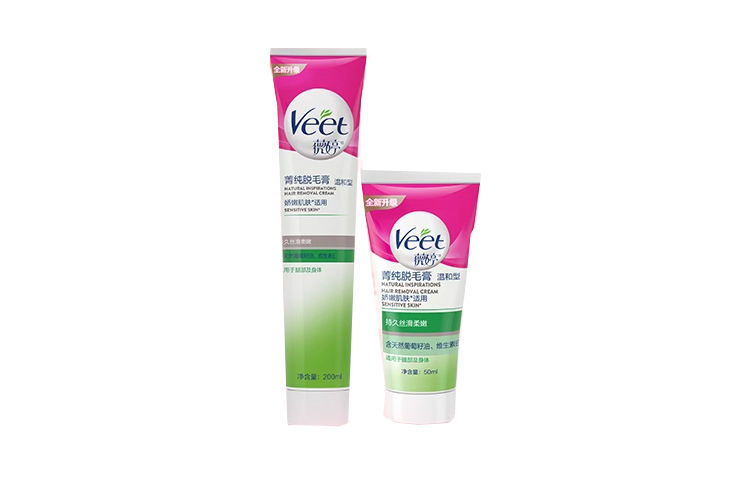 Набор крема для депиляции Veet для чувствительной кожи, 200 мл + 50 мл — фото 3