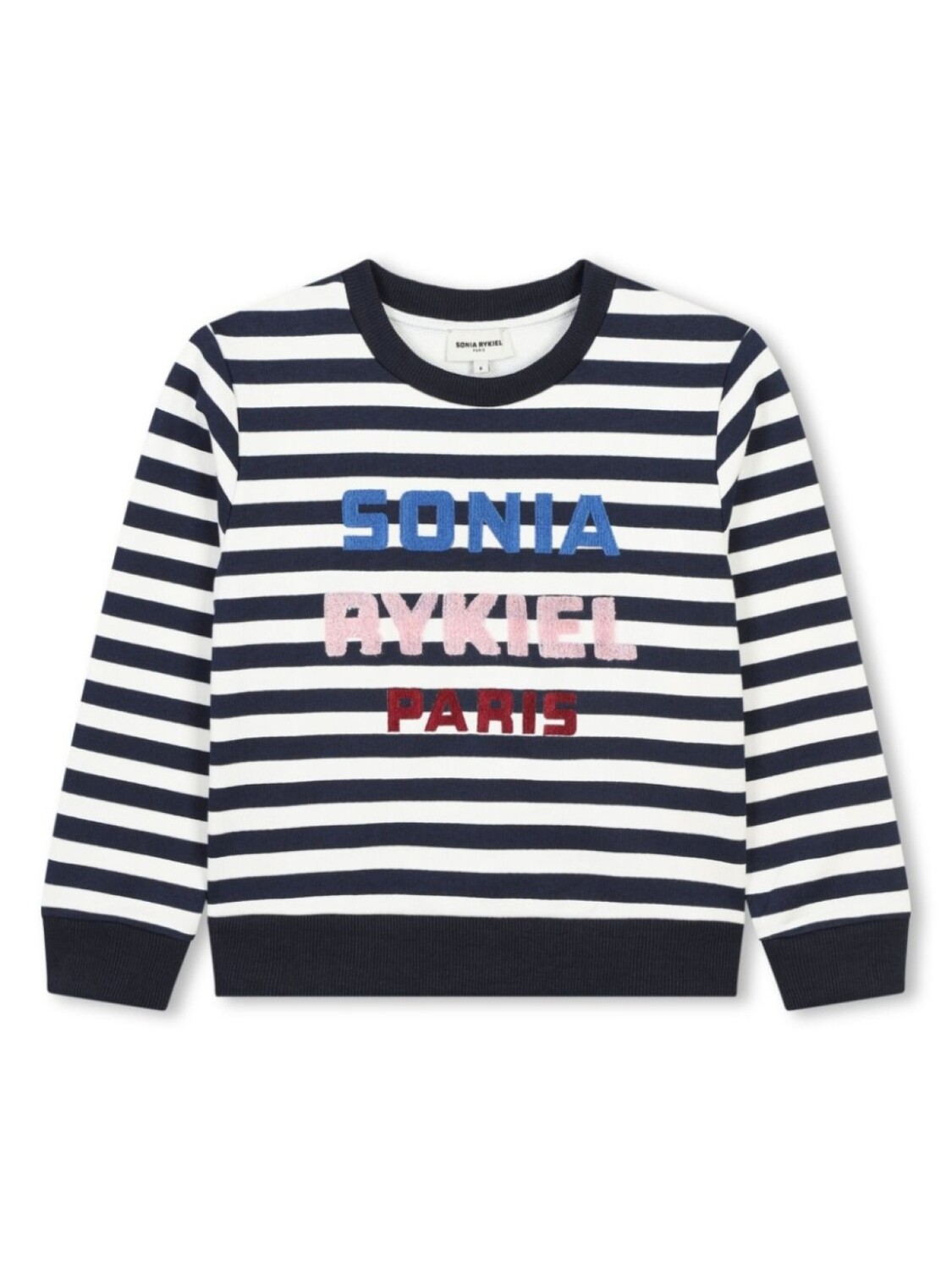 

SONIA RYKIEL ENFANT полосатая толстовка с логотипом, черный