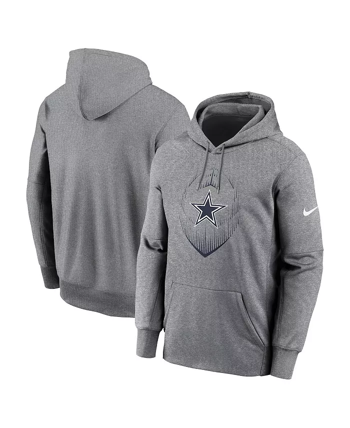 

Мужская толстовка с капюшоном Dallas Cowboys Icon Performance Nike, серый