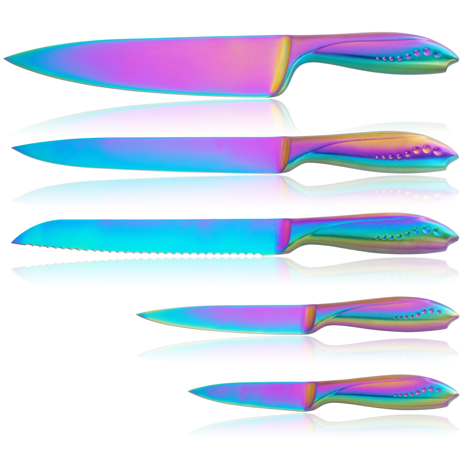 

Набор кухонных ножей Wellstar Rainbow, 5 штук