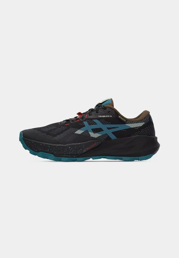Кроссовки для трейлраннинга trabuco 14 gtx Asics, Black/Misty Pine — фото 2
