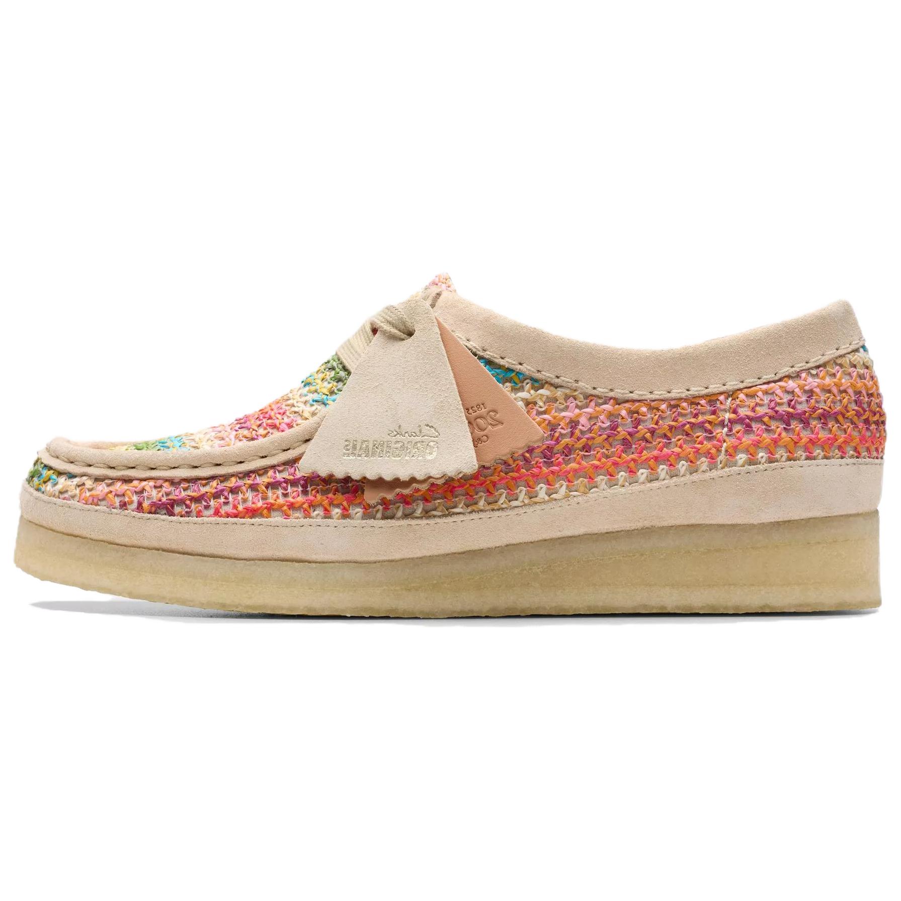 Clarks Женские повседневные туфли Wallabee, розовые