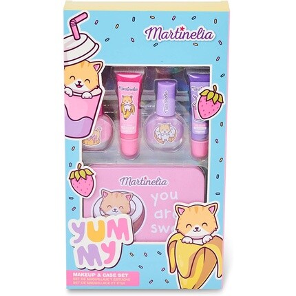 

Вкусный набор для макияжа и футляра Martinelia