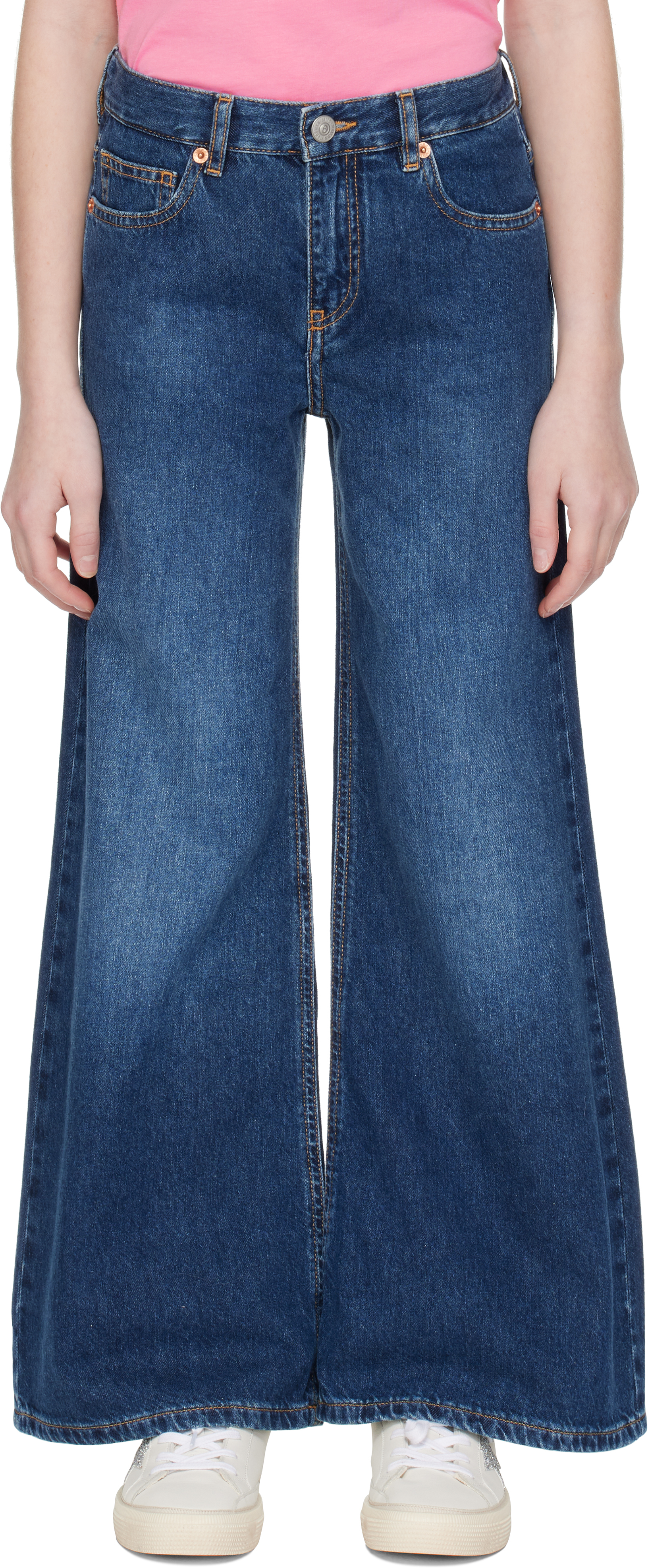 

Детские джинсы с 5 карманами MM6 Maison Margiela