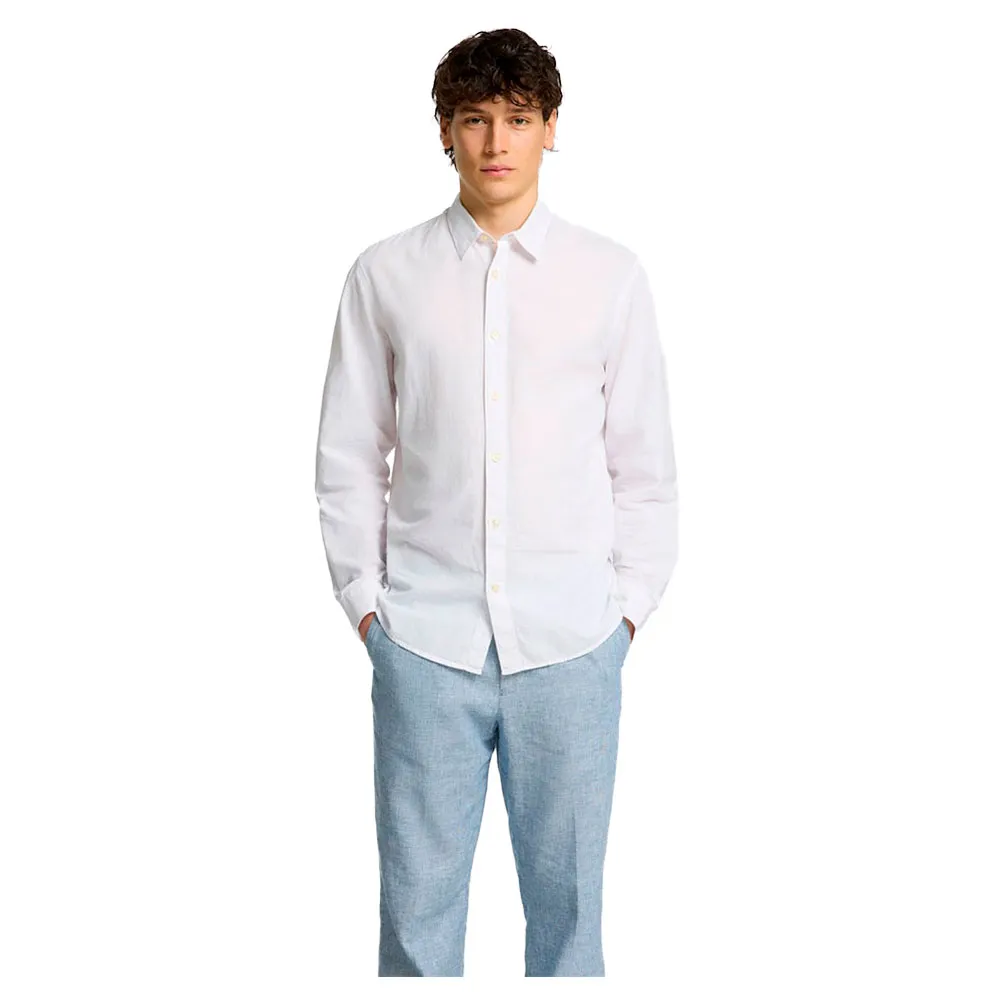 

Рубашка Selected Slim Lux Oxford Spread, белый