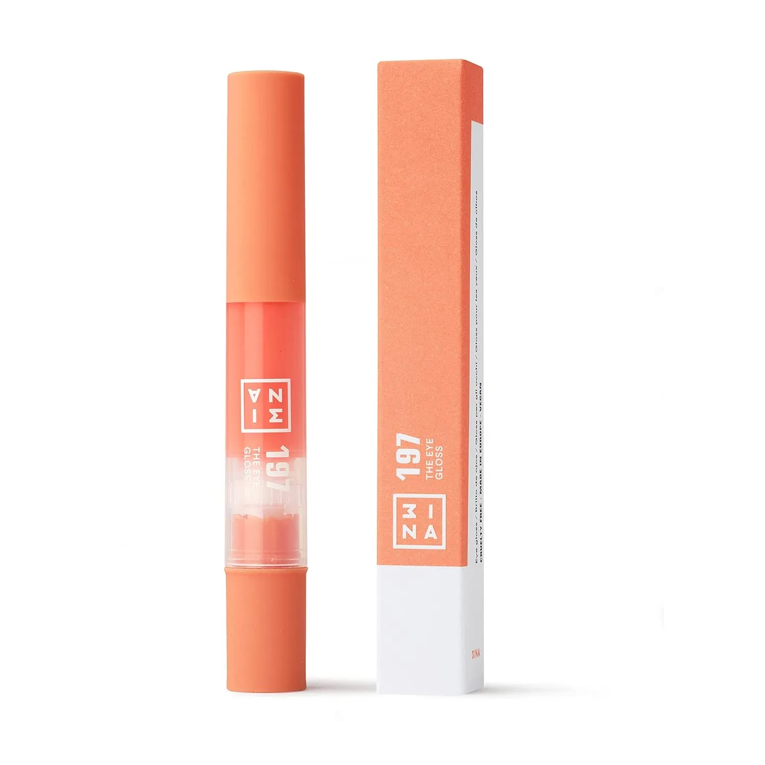 Жидкие тени для век «The Eye Gloss 197» от 3INA MAKEUP 3Ina, 197 Peach — фото 3