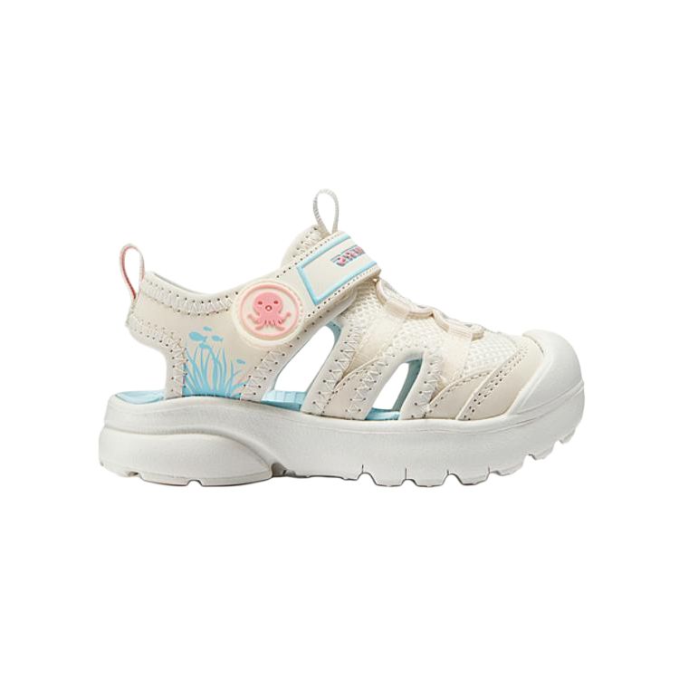 Skechers Kids Октонавты x нескользящие и дышащие низкие детские ботинки ecru для малышей — фото 3