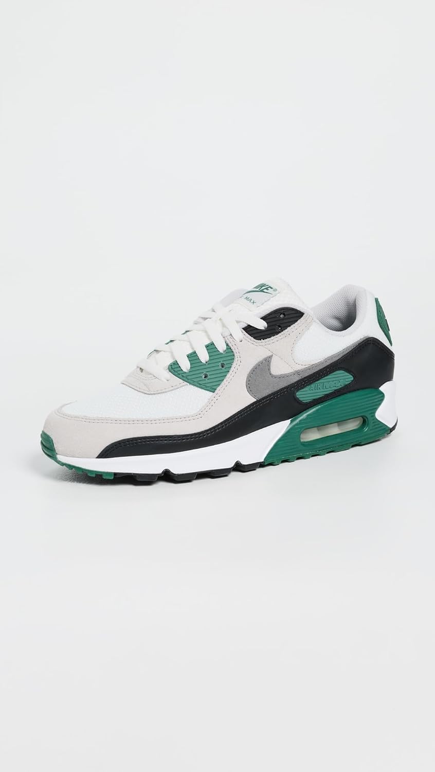 Мужские кроссовки Nike Air Max 90, White/Smoke Grey/Evergreen — фото 2
