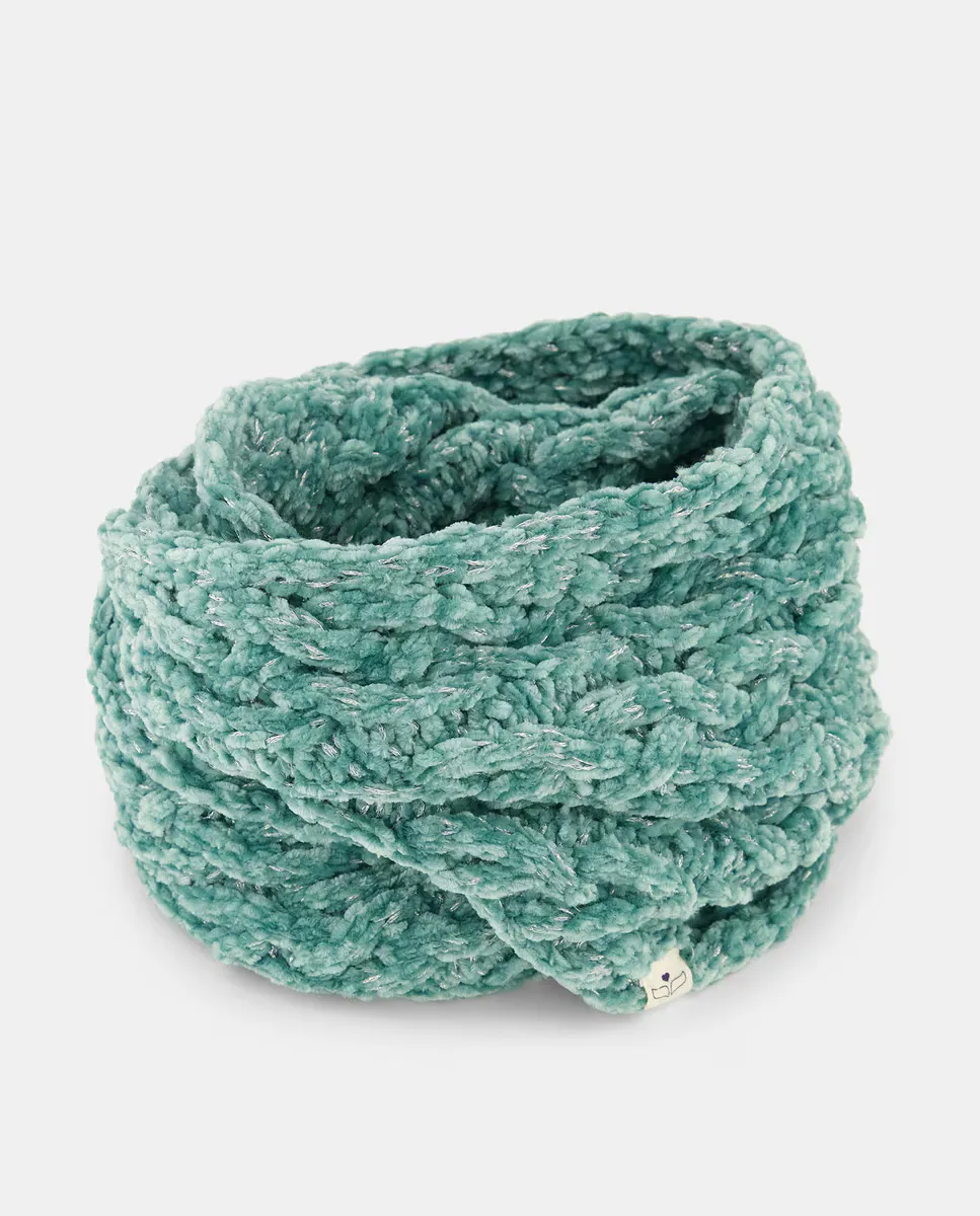 

Женский воротник из синели Green Coast, хаки