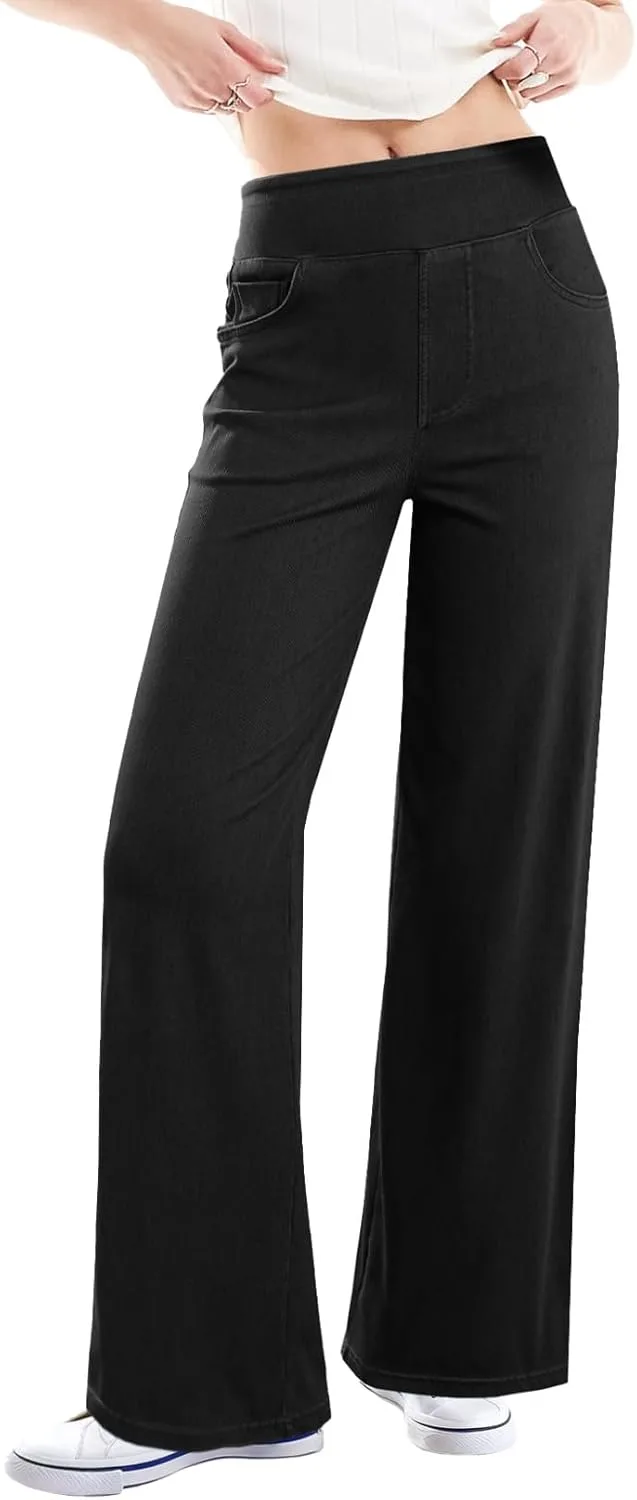 

Sidefeel Женские джинсы Wide Leg с высокой посадкой и эффектом контроля живота