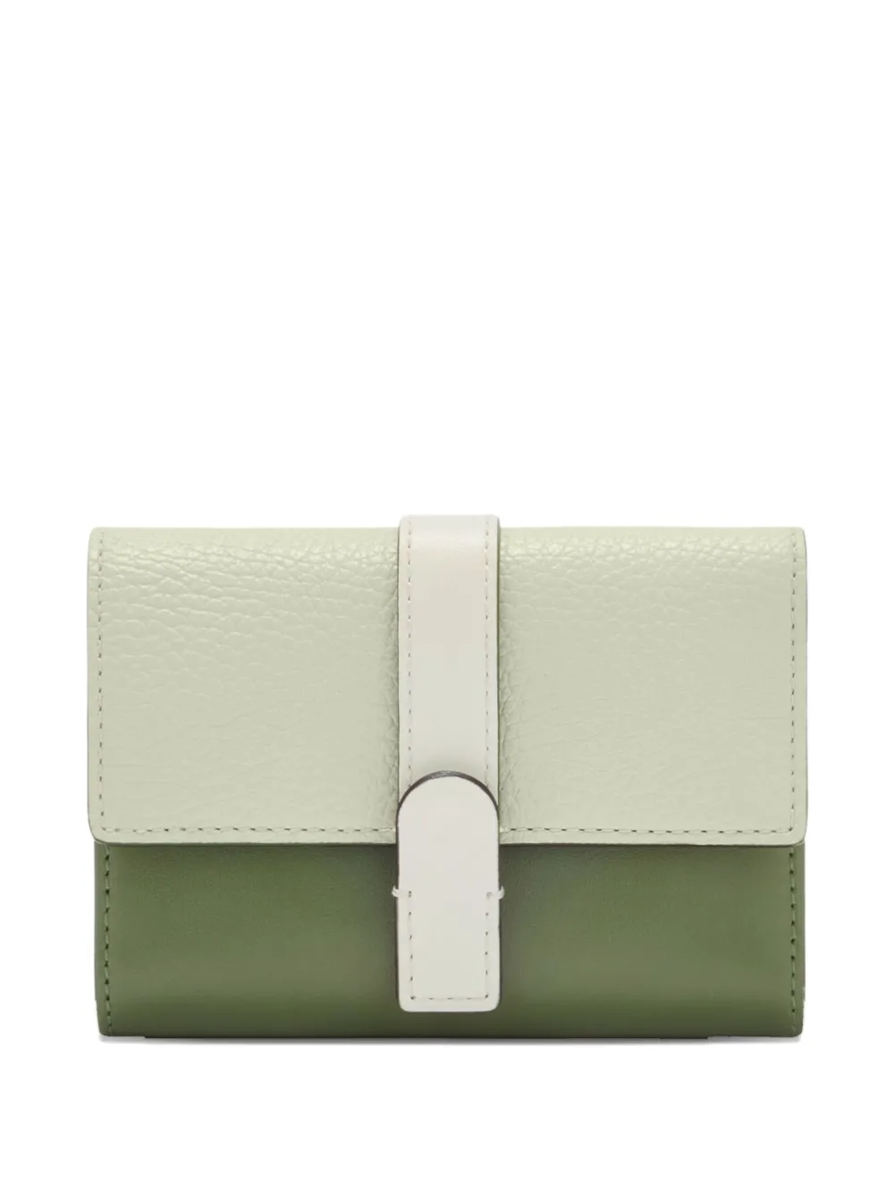 

Двухцветный кожаный кошелек Grazia Furla, зеленый