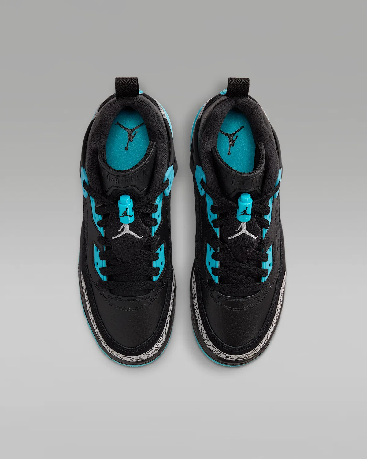 Детские кроссовки Jordan Spizike Low, Black/Gamma Blue/Wolf Grey — фото 4