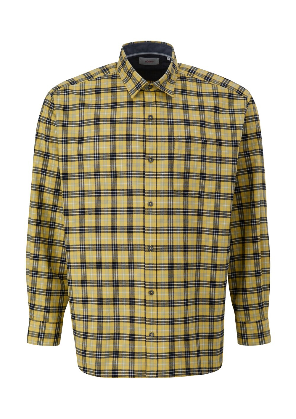 

Рубашка на пуговицах стандартного кроя s.Oliver Men Big Sizes, желтый