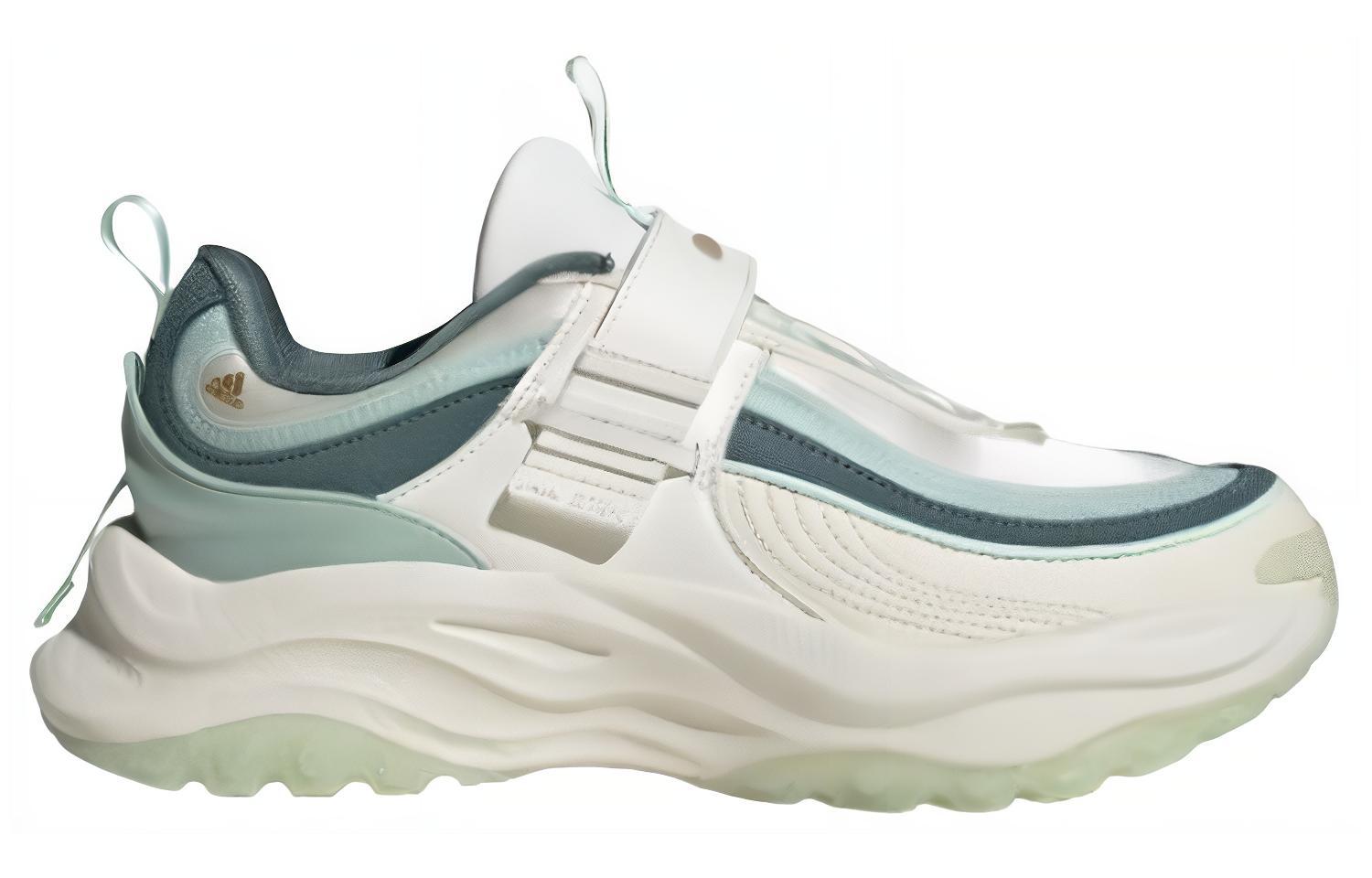 Adidas Maxxwavy Shock Absorbers Slip Resistant Abrasion Resistant Low top Chunky Sneakers Unisex белые зеленые — фото 4