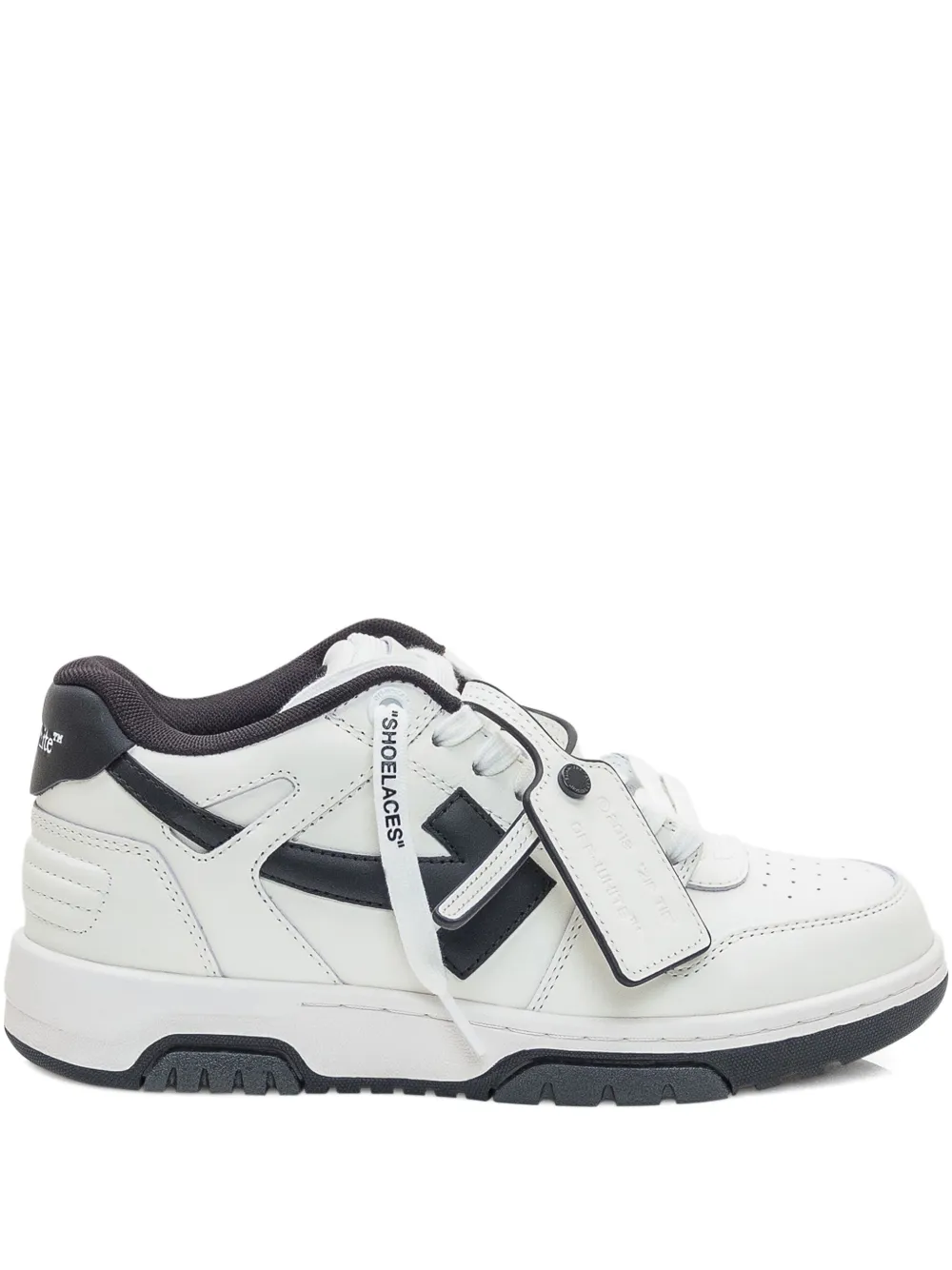 Кожаные кроссовки Out Of Office OFF-WHITE, белый
