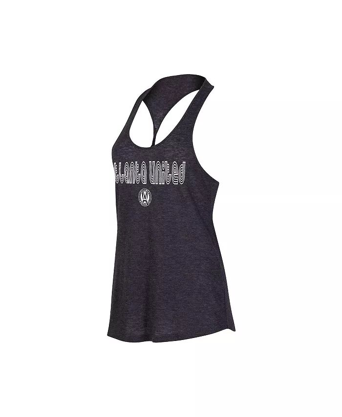 

Женская майка Heather Charcoal Atlanta United FC Radiant Twist Back с круглым вырезом Concepts Sport