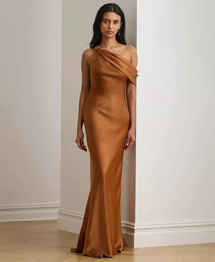 

Женское платье с открытыми плечами Lauren Ralph Lauren, коричневый