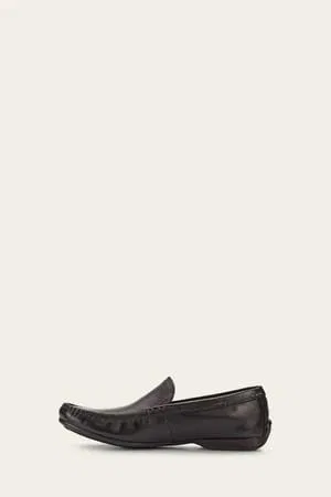 Лоферы из натуральной кожи с мокасиновой конструкцией Frye, Black - Renice — фото 4