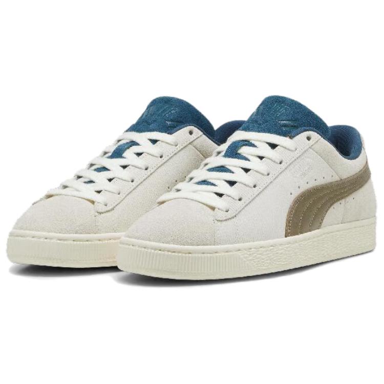 PUMA Громкие замшевые кроссовки 'Теплый белый холодный зеленый' - бежевый белый синий, цвет Beige White Blue — фото 3